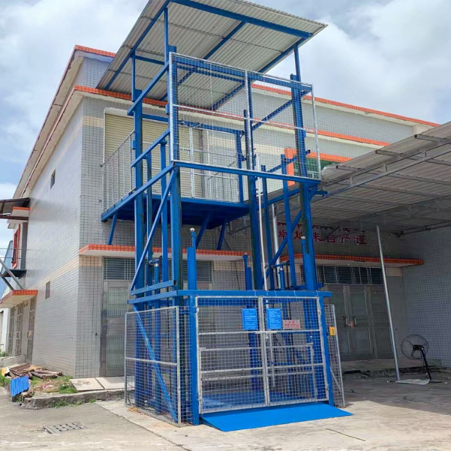 北京建材厂室外升降货梯安装